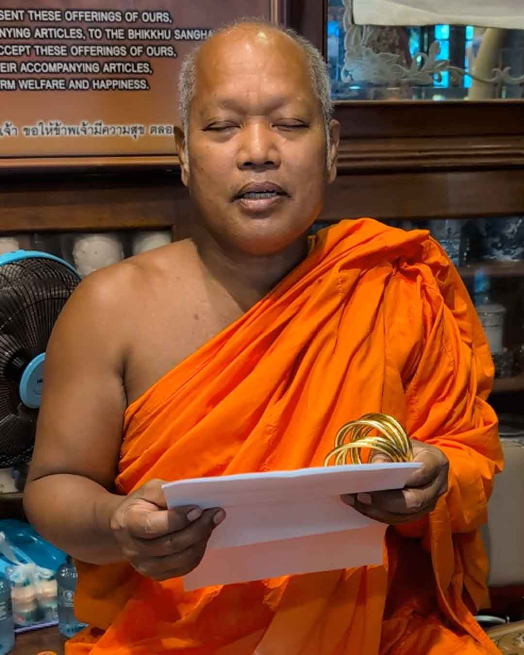 A Kumlai Blessing Ceremony at the Pha Si temple