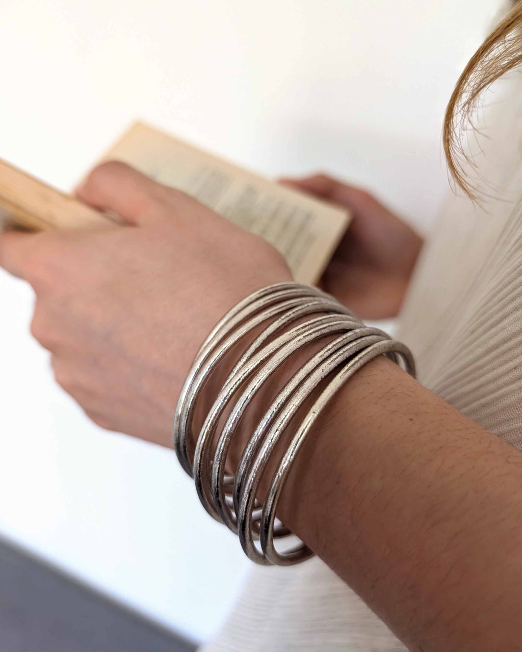 Joncs bouddhistes Kumlai en argent rose | Fins